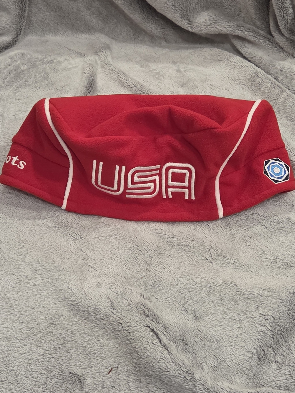 VTG Team USA 2006 Torino Winter Olympics Roots Fleece Beret Adjustable L/XL